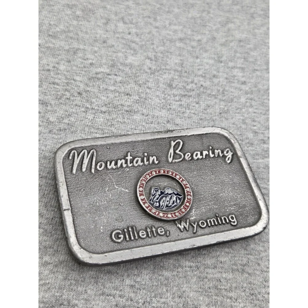 Mountain Bearing Gillette Wyoming Heavy Metal Belt Buckle